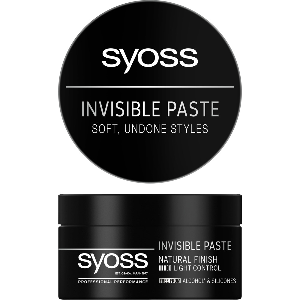 SYOSS INVISIBLE PASTE SOFT паста за коса 100 мл - Грижа за косата SYOSS INVISIBLE PASTE SOFT паста за коса 100 мл - Грижа за косата