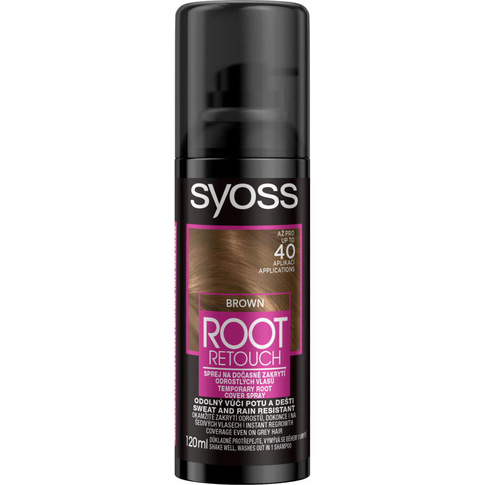 SYOSS Root Retoucher Оцветяващ спрей за корени, цвят BROWN x 120 мл - Грижа за косата