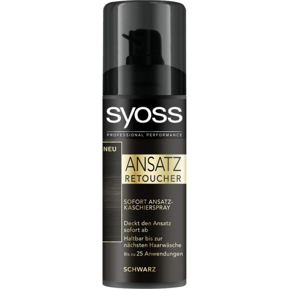SYOSS Root Retoucher Оцветяващ спрей за корени, цвят BLACK x 120 мл - Грижа за косата SYOSS Root Retoucher Оцветяващ спрей за корени, цвят BLACK x 120 мл - Грижа за косата