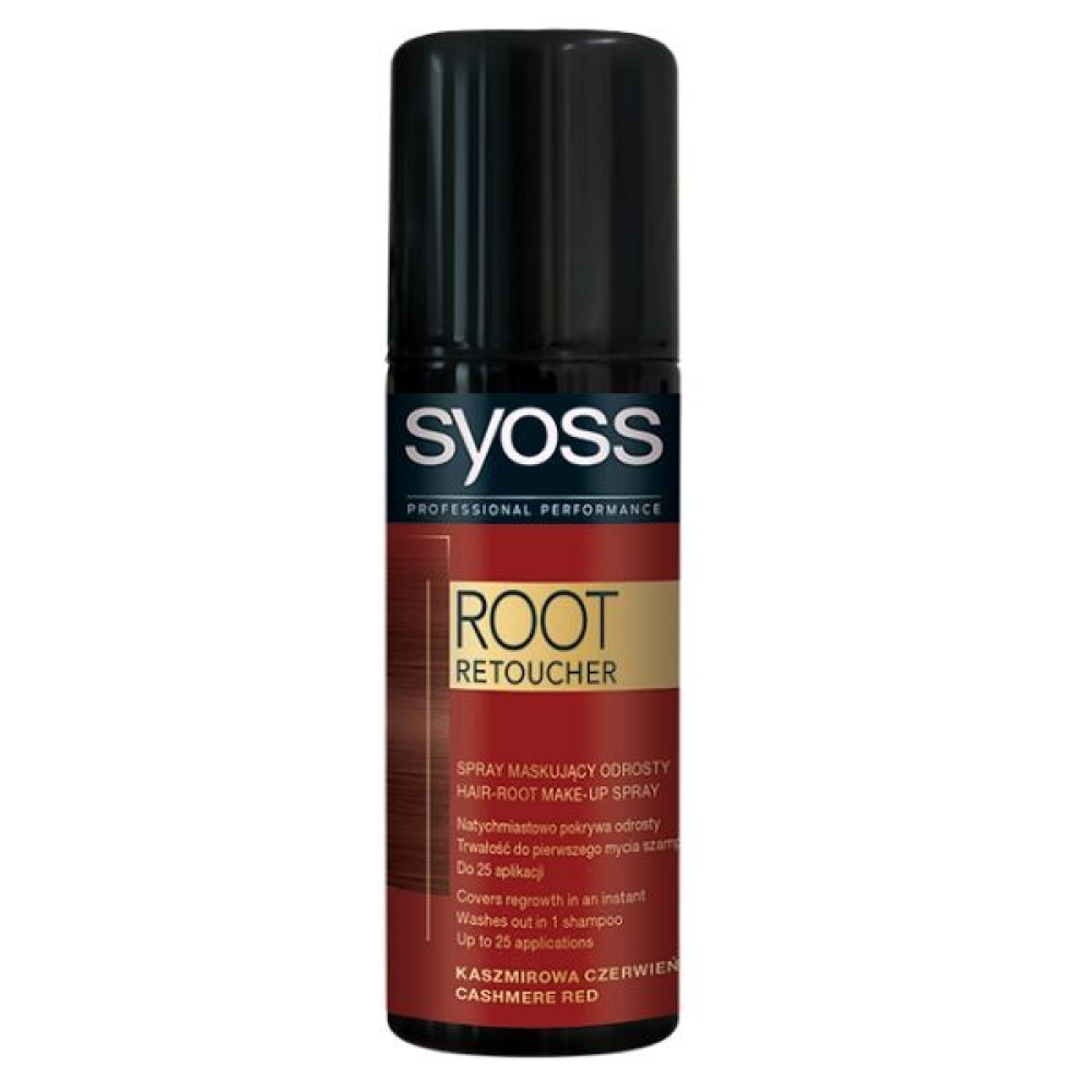 SYOSS Root Retoucher Оцветяващ спрей за корени, цвят CASHMERE RED x 120 мл - Грижа за косата