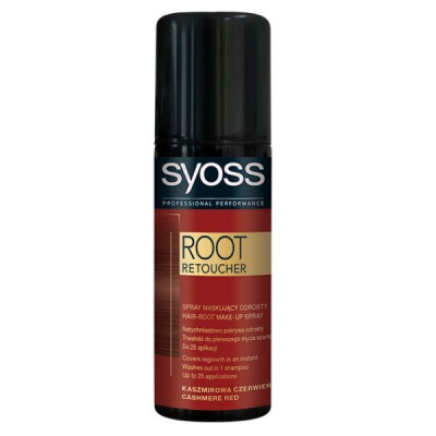 SYOSS Root Retoucher Оцветяващ спрей за корени, цвят CASHMERE RED x 120 мл