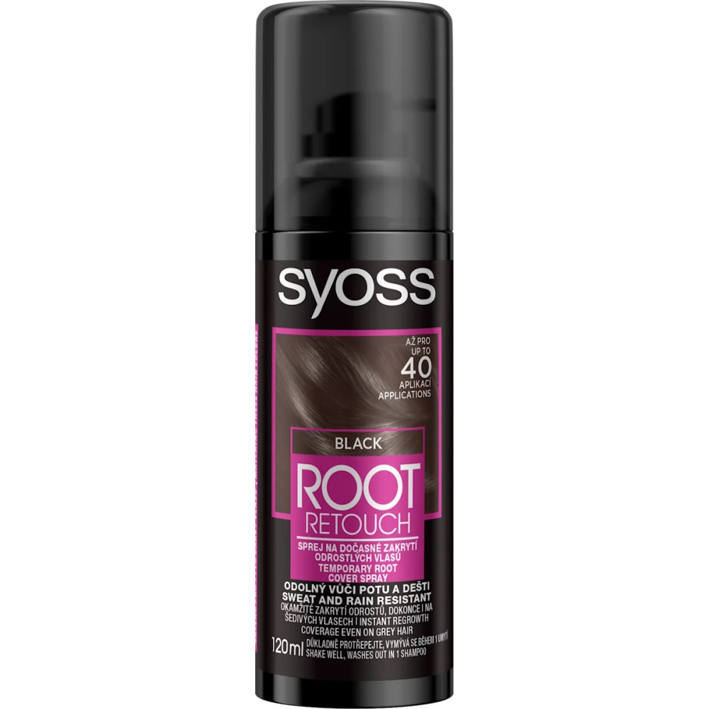 SYOSS Root Retoucher Оцветяващ спрей за корени, цвят BLACK x 120 мл - Грижа за косата SYOSS Root Retoucher Оцветяващ спрей за корени, цвят BLACK x 120 мл - Грижа за косата