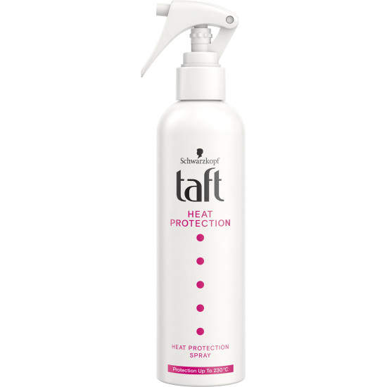 TAFT HEAT PROTECTION спрей за коса за топлинна защита при ползване на сешоар преса или маша 250 мл