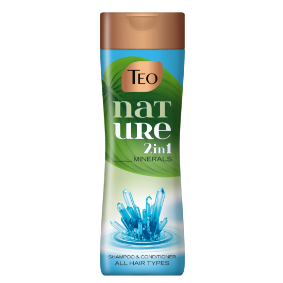 TEO NATURE 2in1 MINERALS шампоан и балсам с минерали за всеки тип коса 350 мл
