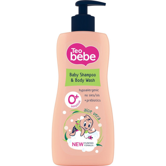 TEO BEBE BODY SHAMPOO & BODY WASH ALOE шампоан и душ-гел за деца с алое 400 мл