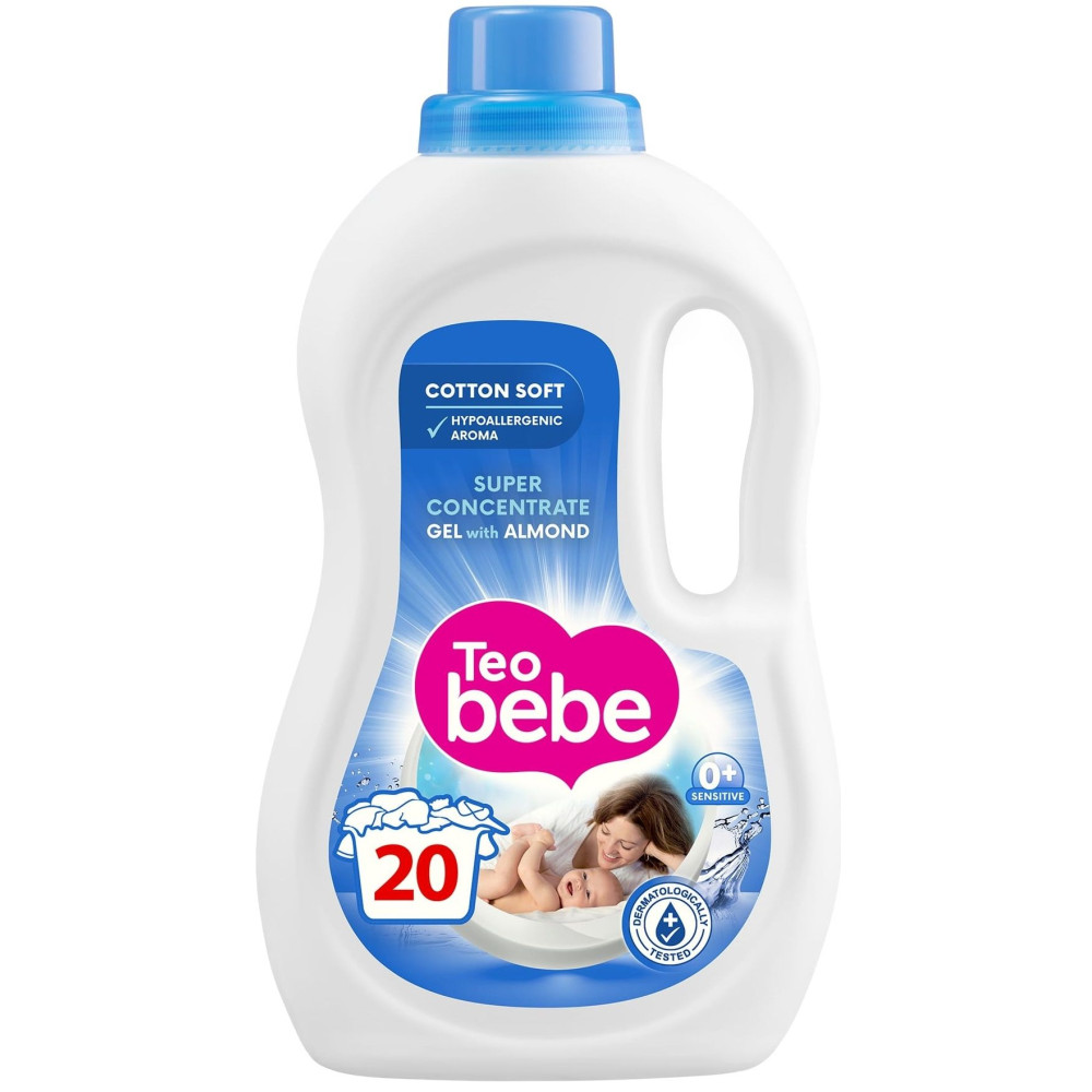 ТЕО БЕБЕ ALMOND течен перилен препарат с аромат на бадем 1,1 л /20 пранета/ - Перилни препарати