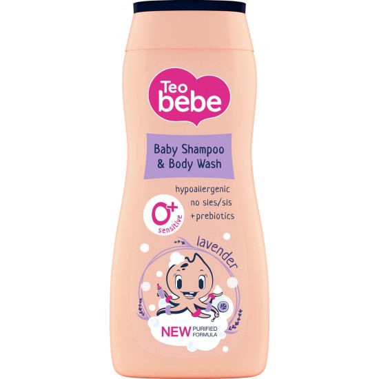 TEO BEBE BODY SHAMPOO & BODY WASH LAVENDER шампоан и душ-гел за деца с лавандула 200 мл