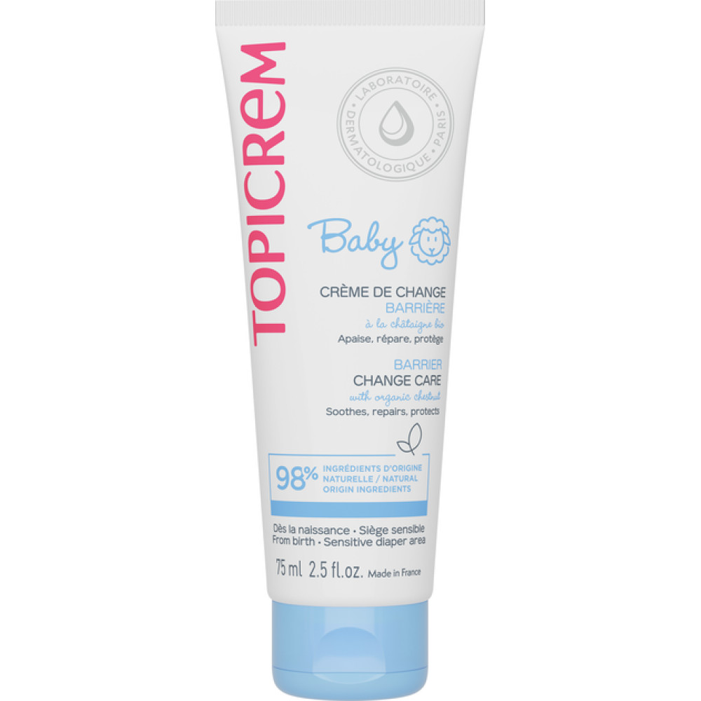 TOPICREM BABY BARRIER CHANGE CARE крем при смяна на пелените 75 мл - Бебешка и детска козметика TOPICREM BABY BARRIER CHANGE CARE крем при смяна на пелените 75 мл - Бебешка и детска козметика