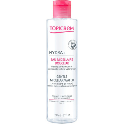 TOPICREM HYDRA+ Gentle Micellar Water мицеларна вода за лице и очи за чувствителна кожа 200 мл