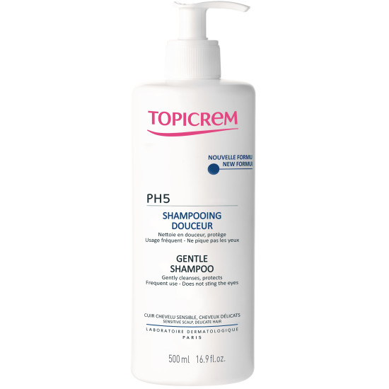 TOPICREM DERMO SPECIFIC PH5 Gentle Shampoo дерматологичен шампоан за честа употреба 500 мл