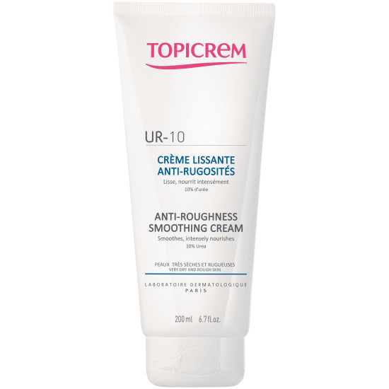 TOPICREM DERMO SPECIFIC UR-10 Anti-Roughness Smoothing Cream подхранващ крем за тяло за суха и атопична кожа с урея 200 мл