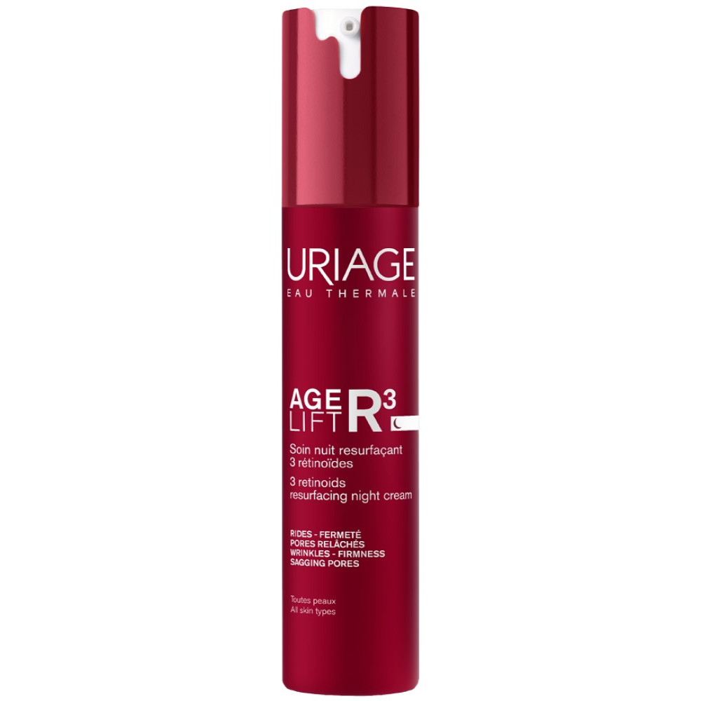 URIAGE AGE LIFT R3 ревитализиращ нощен крем за лице с 3 ретиноида за всеки тип кожа 40 мл - Грижа за лицето
