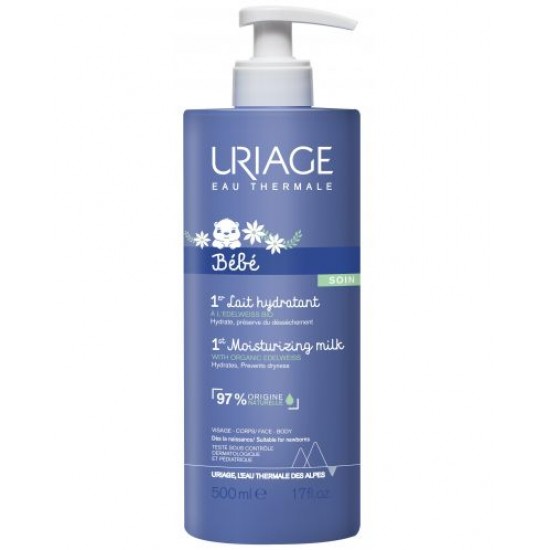 URIAGE BEBE 1ST LAIT HYDRATANT хидратиращо мляко за бебета с органичен еделвайс 500 мл