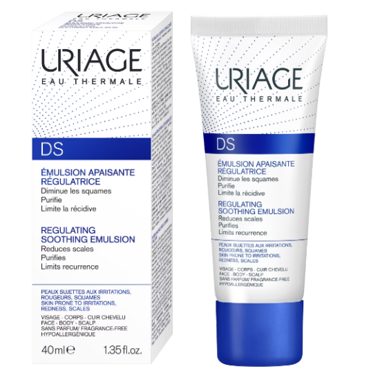 URIAGE DS REGULATING SOOTHING EMULSION успокояваща емулсия за лице и тяло за суха и раздразнена кожа 40 мл