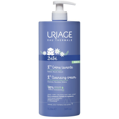 URIAGE BEBE 1ST CREME LAVANTE почистващ душ-крем за бебета с отмиване 1 л
