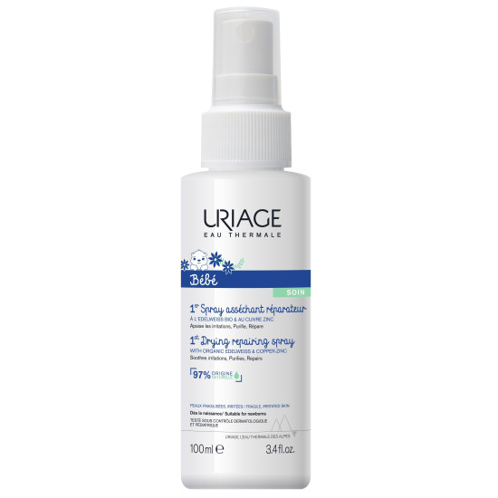 URIAGE BEBE 1ST DRYING REPAIRING подсушаващ възстановяващ спрей за бебета и деца 100 мл