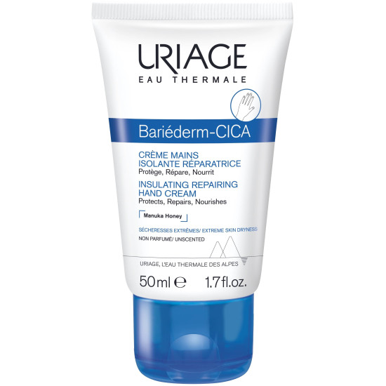 URIAGE BARIEDERM-CICA INSULATING REPAIRING изолиращ възстановяващ крем за ръце за суха и увредена кожа 50 мл