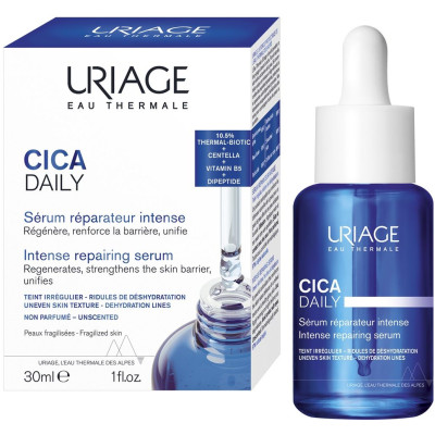 URIAGE BARIEDERM-CICA Daily Serum успокояващ серум за лице с преботик за чувствителна раздразнена кожа 30 мл
