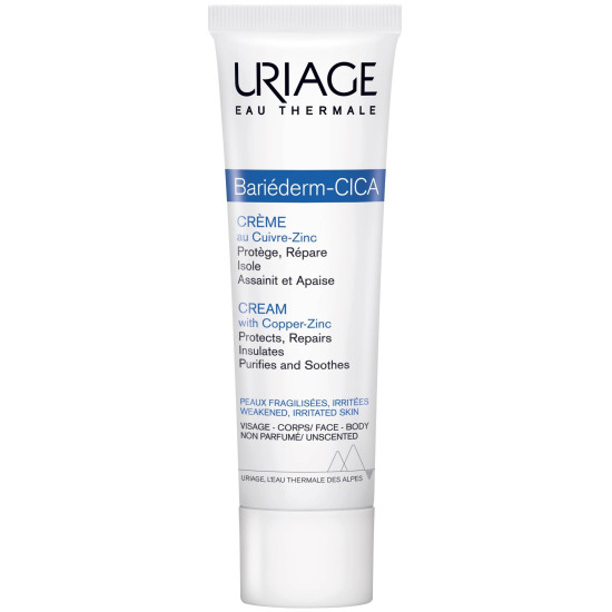 URIAGE BARIEDERM-CICA Cream with Copper-Zinc възстановяващ крем за лице и тяло с мед и цинк за раздразнена кожа 15 мл