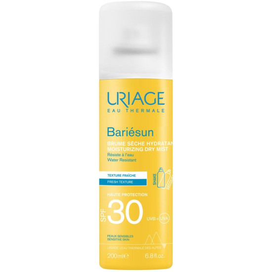 URIAGE BARIESUN DRY MIST SPF30 слънцезащитен спрей за чувствителна кожа на лицето и тялото 200 мл