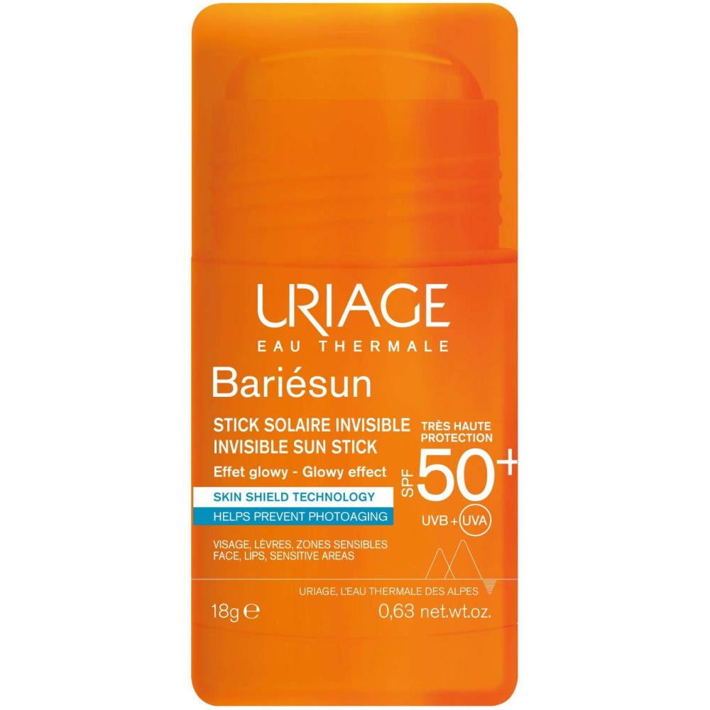 URIAGE BARIESUN INVISIBLE SUN STICK SPF50+ невидим слънцезащитен стик за лице и тяло за чувствителна кожа 18 г - Слънцезащита URIAGE BARIESUN INVISIBLE SUN STICK SPF50+ невидим слънцезащитен стик за лице и тяло за чувствителна кожа 18 г - Слънцезащита