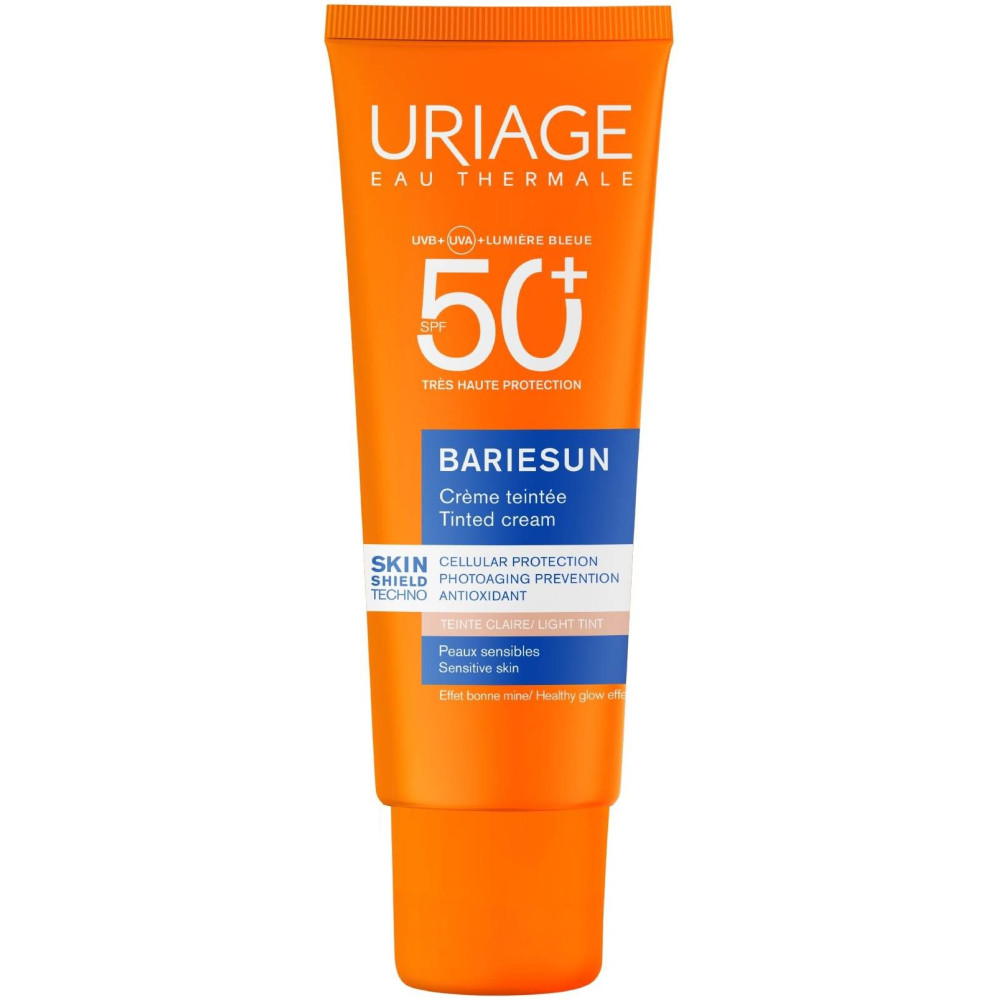 URIAGE BARIESUN GOLD CREAM SPF50+ тониран слънцезащитен крем за лице за чувствителна кожа ЗЛАТИСТ НЮАНС 50 мл - Слънцезащита