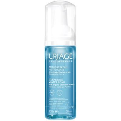 URIAGE CLEANSING WATER FOAM почистваща пяна за лице за нормална комбинирана и чувствителна кожа 150 мл