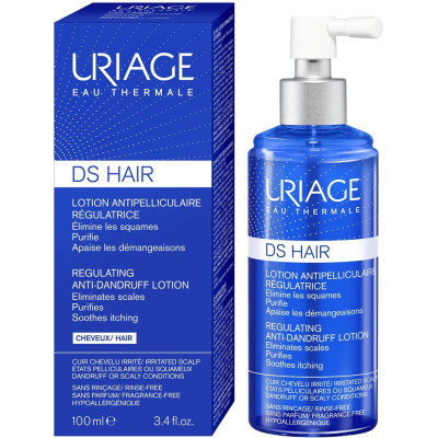 URIAGE DS HAIR REGULATING ANTI-DANDRUFF почистващ лосион против пърхот и себорея без отмиване с успокояващо действие 100 мл