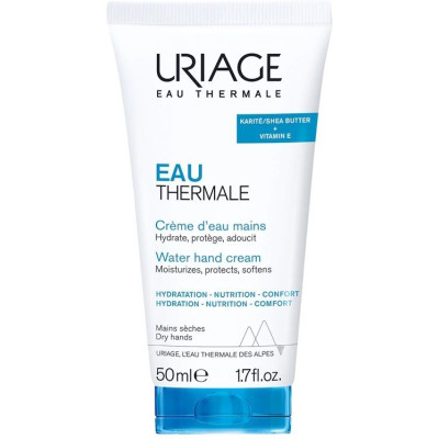 URIAGE EAU THERMALE Water Hand Cream хидратиращ защитен термален крем за ръце за суха кожа 50 мл
