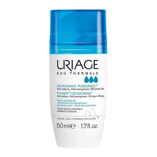URIAGE DEO POWER 3 део рол-он при интензивно изпотяване за всеки тип кожа 50 мл