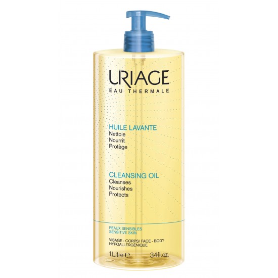 URIAGE HUILE LAVANTE CLEANSING OIL уханно почистващо душ-олио за лице и тяло за всеки тип кожа 1 л