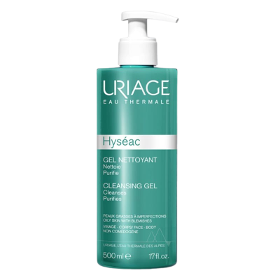 ЮРИАЖ HYSEAC ANTI-BLEMISH CLEANSING GEL почистващ гел за лице и тяло 500 мл