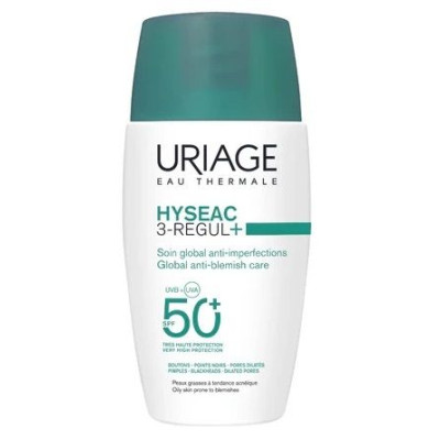 URIAGE HYSEAC 3-REGUL+ SPF50+ крем за лице глобална грижа против несъвършенства за мазна и акнеична кожа 50 мл