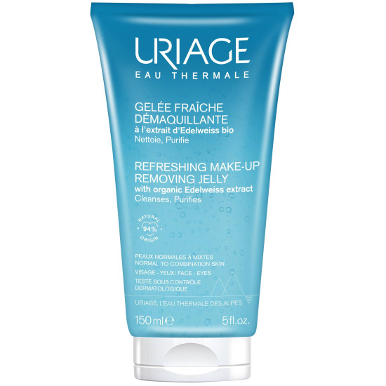 URIAGE REFRESHING MAKE-UP REMOVING JELLY дегримиращ почистващ гел за лице и очи 150 мл