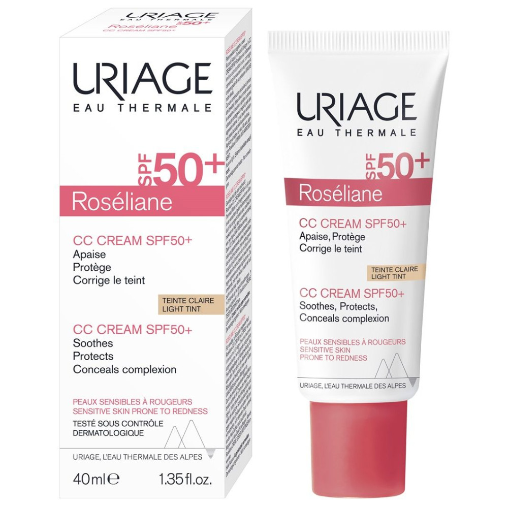 ЮРИАЖ ROSELIANE CC SPF50+ слънцезащитен тониран крем 40 мл - Слънцезащита