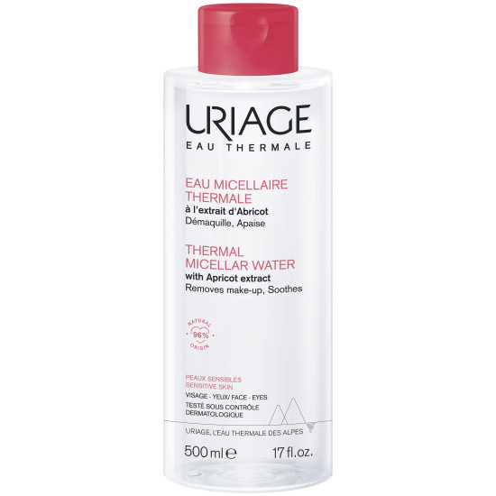 URIAGE THERMAL MICELLAR WATER термална мицеларна вода за чувствителна кожа склонна към зачервяване 500 мл