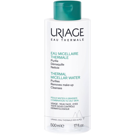 URIAGE THERMAL MICELLAR WATER термална мицеларна вода за комбинирана и мазна кожа 500 мл