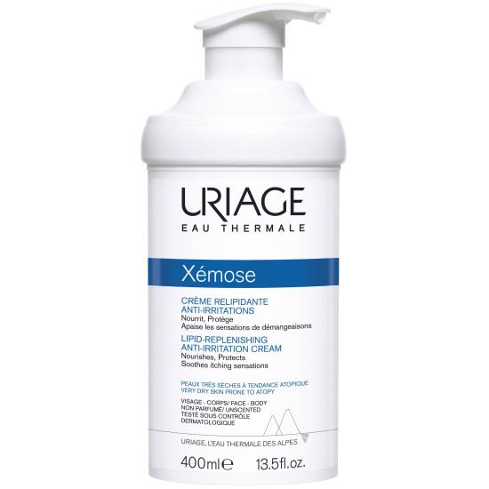 URIAGE XEMOSE LIPID-REPLENISHING ANIT-IRRITATION липидо-възстановяващ крем за лице за суха и раздразнена кожа 400 мл