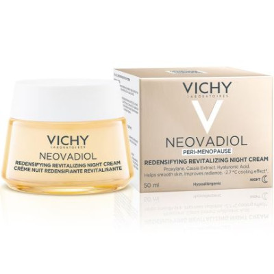 VICHY NEOVADIOL PERI-MENOPAUSE REDENSIFYING PLUMPING NIGHT CREAM  уплътняващ нощен крем за кожа в менопауза 50 мл