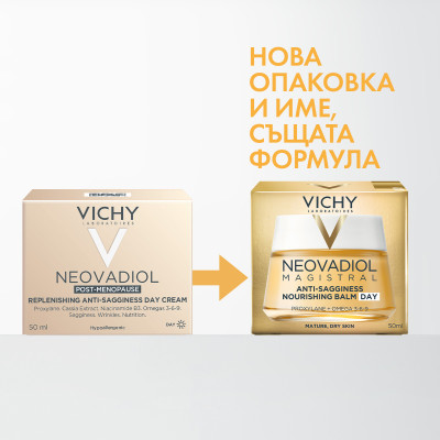 VICHY NEOVADIOL POST-MENOPAUSE REPLENISHING ANTI-SAGGINES DAY дневен анти-ейдж крем за много суха кожа в постменопаузата 50 мл