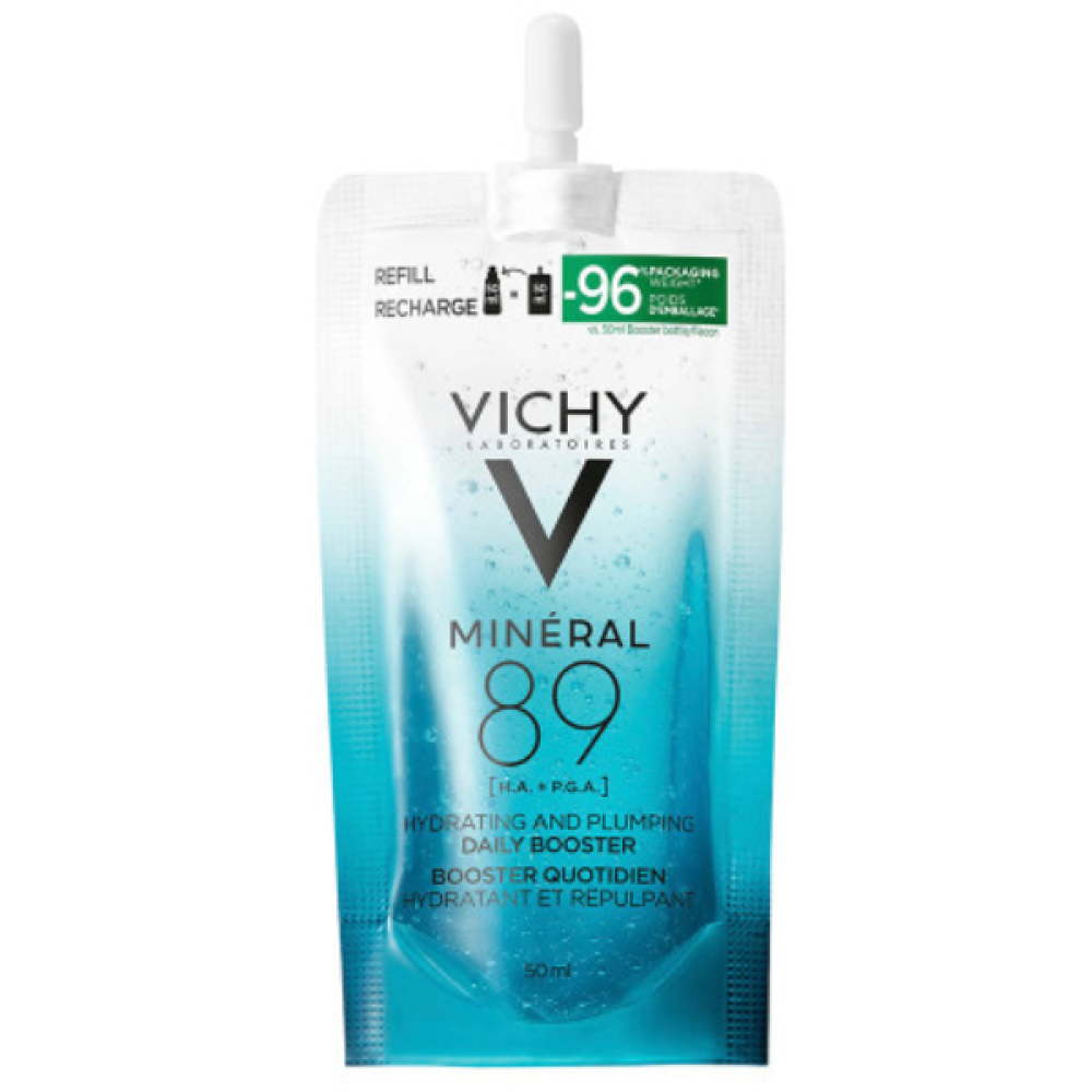 VICHY MINERAL 89 DAILY BOOSTER SERUM укрепващ и хидратиращ гел-бустер серум за лице 50 мл ПЪЛНИТЕЛ - Грижа за лицето