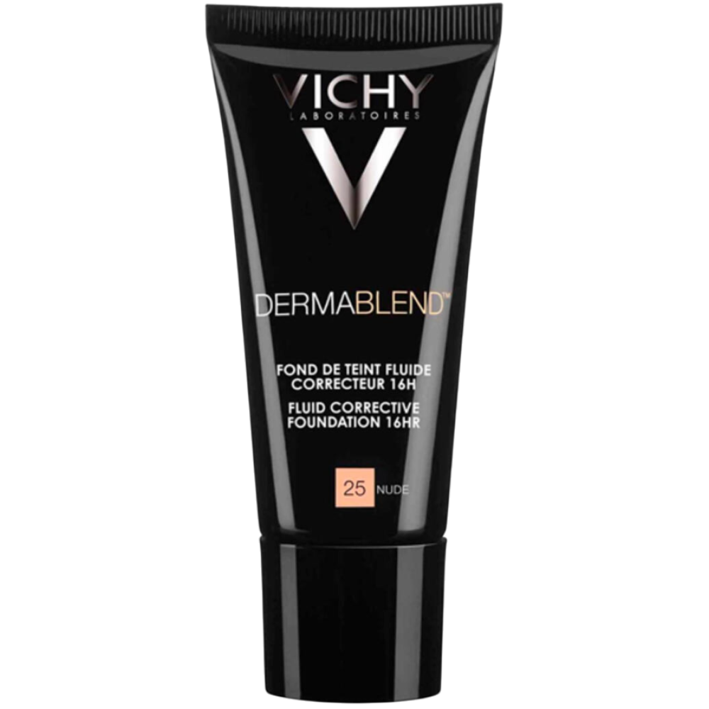 ВИШИ DERMABLEND фон дьо тен 25 коригиращ /натюр/ SPF 35 30 мл - Грижа за лицето ВИШИ DERMABLEND фон дьо тен 25 коригиращ /натюр/ SPF 35 30 мл - Грижа за лицето