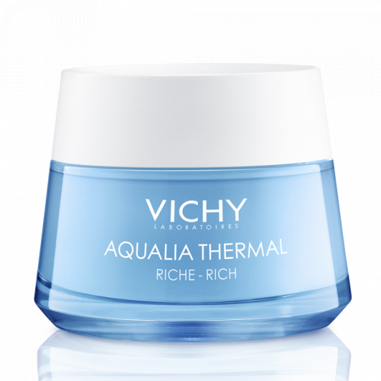 VICHY AQUALIA THERMAL RICH богат хидратиращ крем с плътна текстура за лице за суха и много суха кожа 50 мл