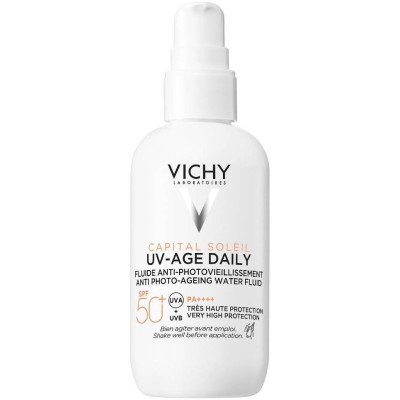 VICHY CAPITAL SOLEIL UV-AGE DAILY SPF50+ слънцезащитен флуид за лице против фотостареене 80 мл