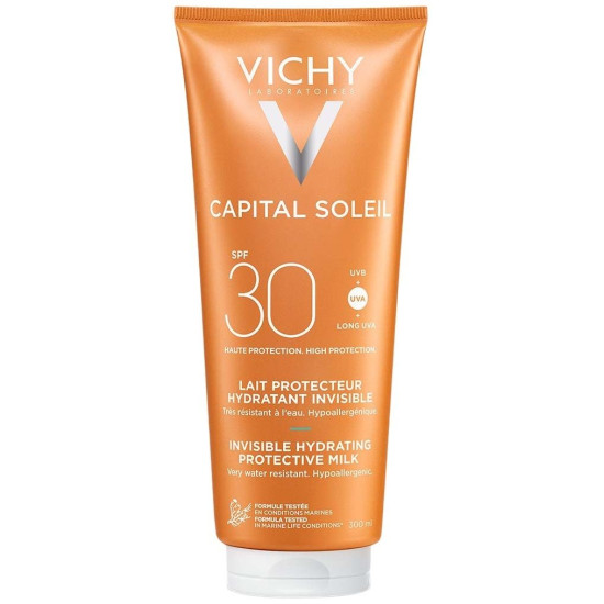 VICHY CAPITAL SOLEIL SPF30 FAMILY хидратиращо мляко за лице и тяло 300 мл
