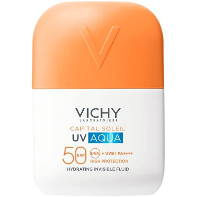 VICHY CAPITAL SOLEIL UV AQUA Hydrating Invisible Fluid SPF50 хидратиращ слънцезащитен флуид за лице 50 мл