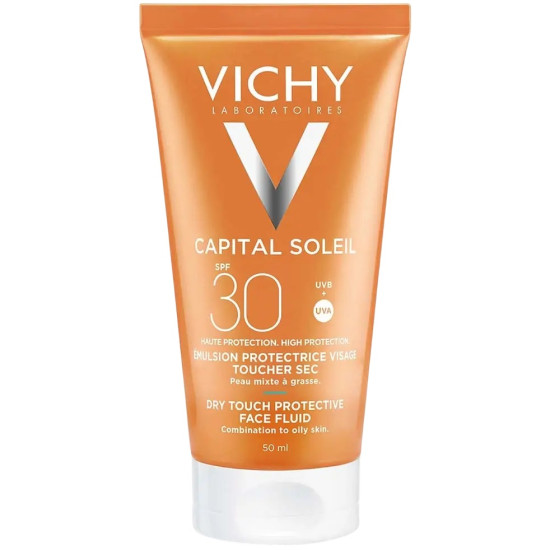 VICHY CAPITAL SOLEIL SPF30 DRY TOUCH слънцезащитен крем за лице 50 мл