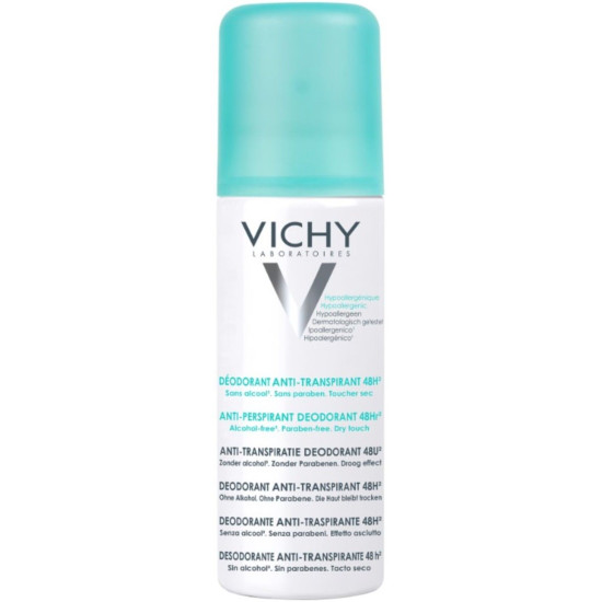 VICHY DEO ANTI-TRANSPIRANT 48H део спрей против изпотяване без алкохол 125 мл