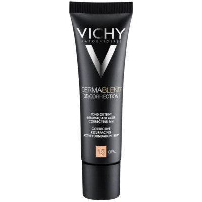 VICHY DERMABLEND OPAL 15 SPF28 коригиращ фон дьо тен флуид за нормална до смесена кожа опал 30 мл