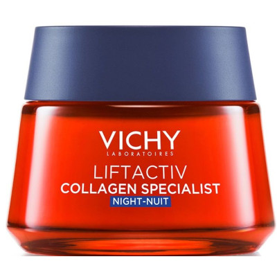 VICHY LIFTACTIV COLLAGEN SPECIALIST NIGHT нощен крем за лице за по-високи нива на колаген в кожата против хиперпигментация 50 мл